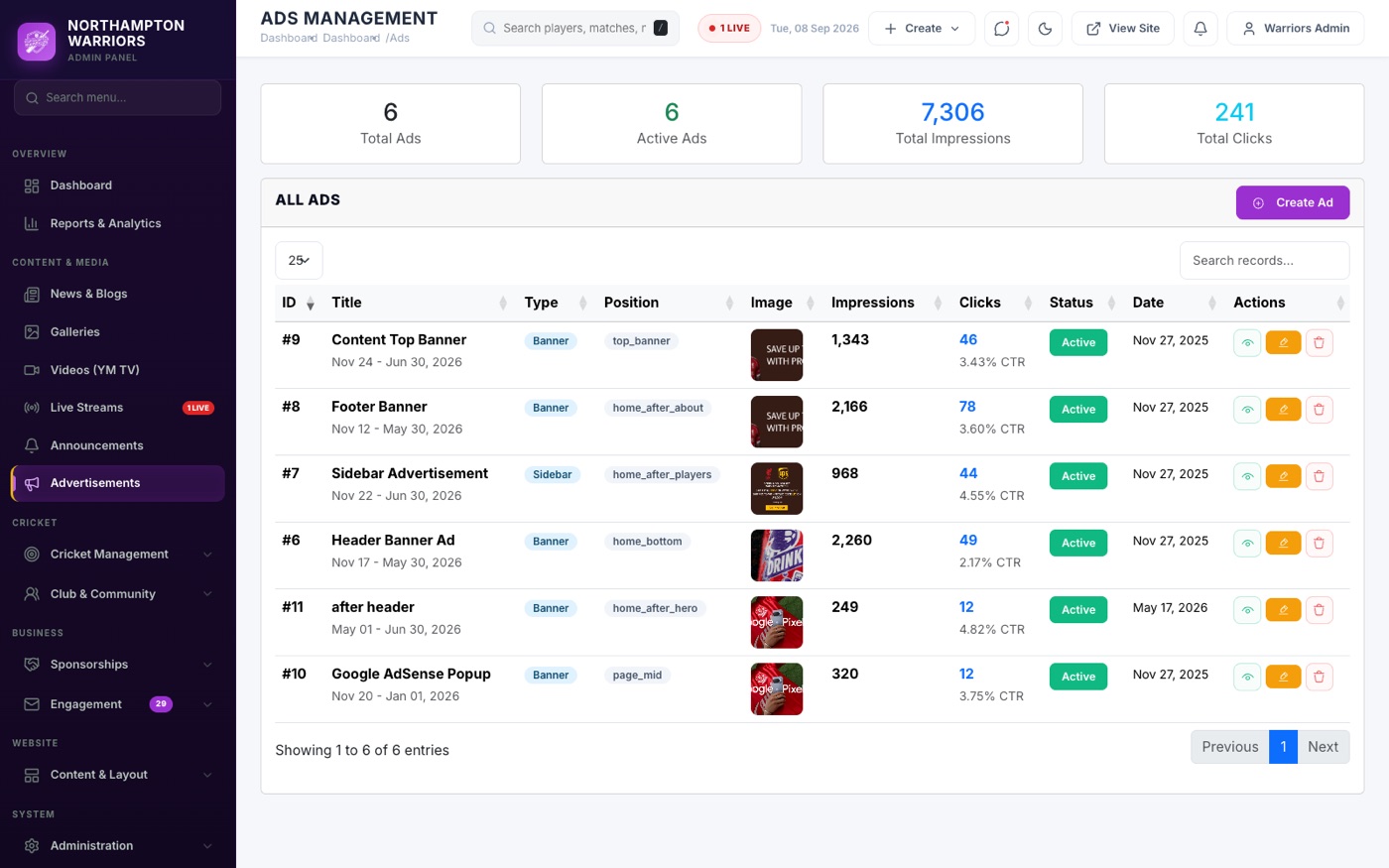 The list screen — everything you already have