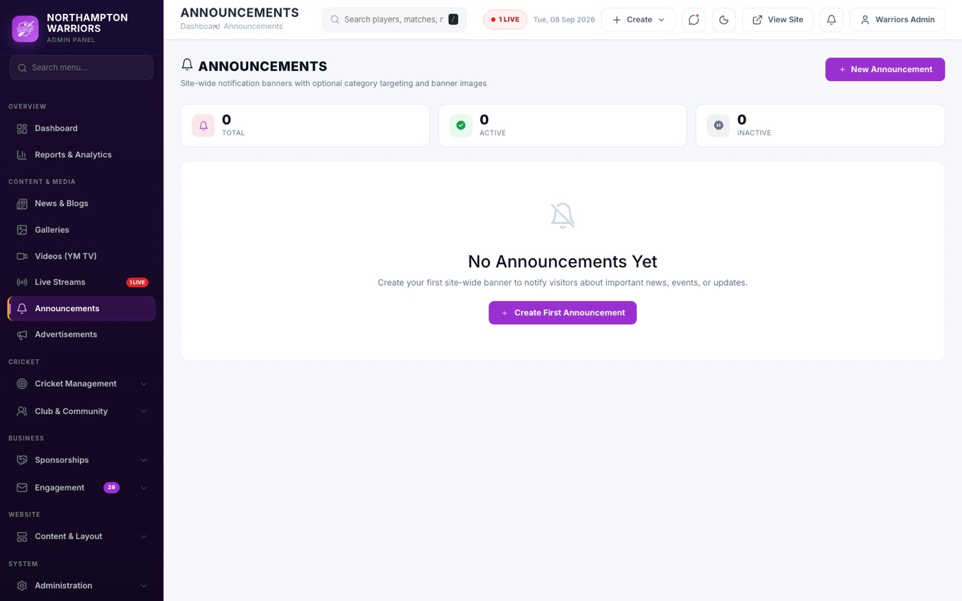 The list screen — everything you already have