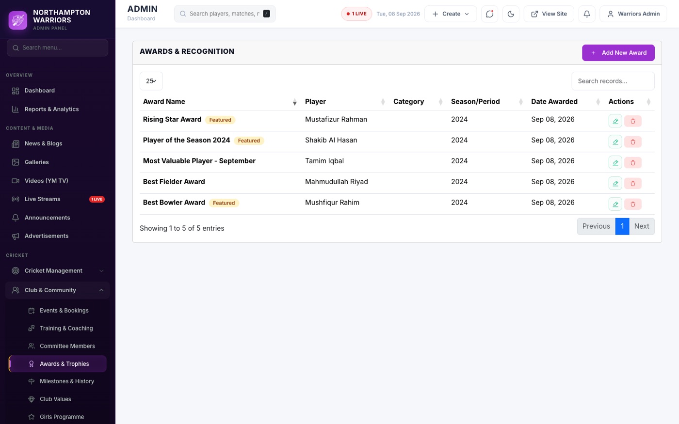 The list screen — everything you already have