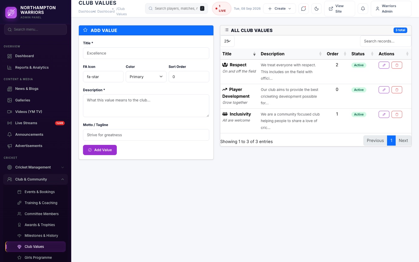 The list screen — everything you already have