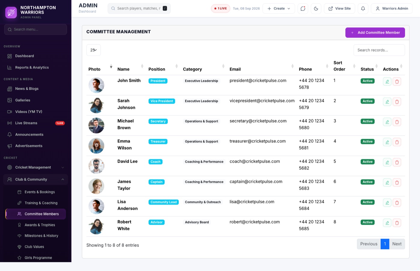 The list screen — everything you already have