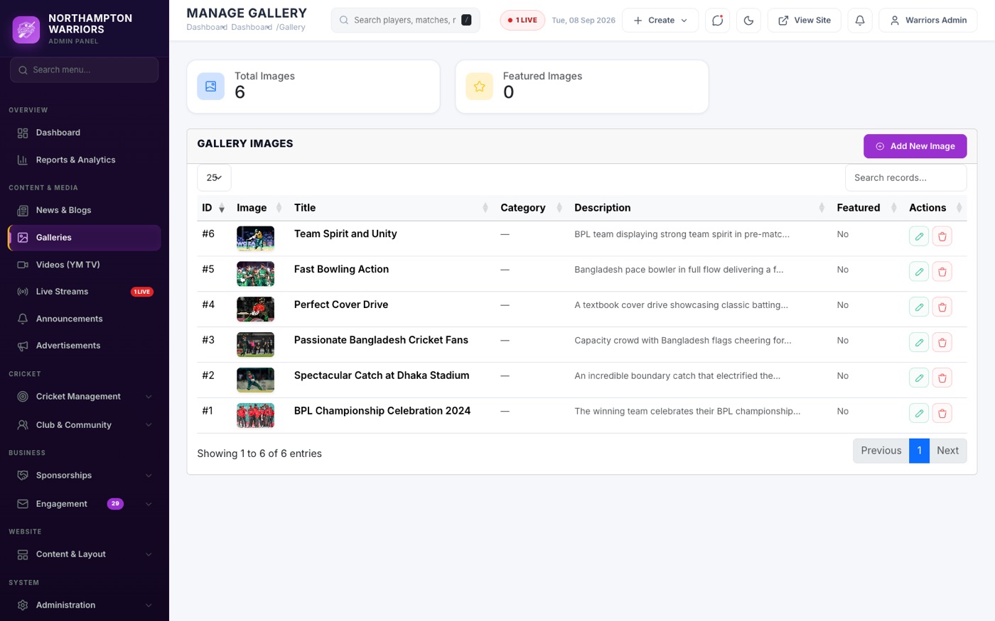 The list screen — everything you already have