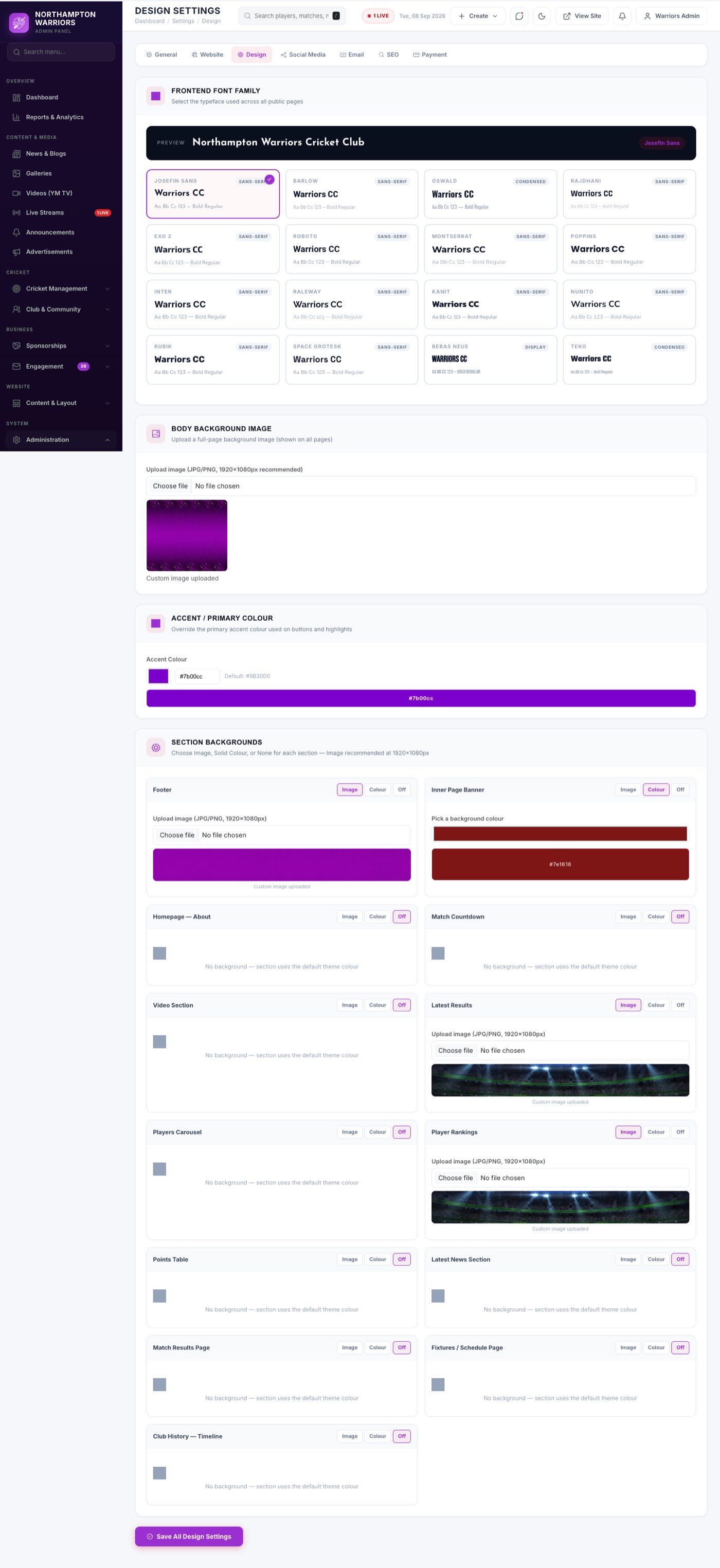 admin-settings-design