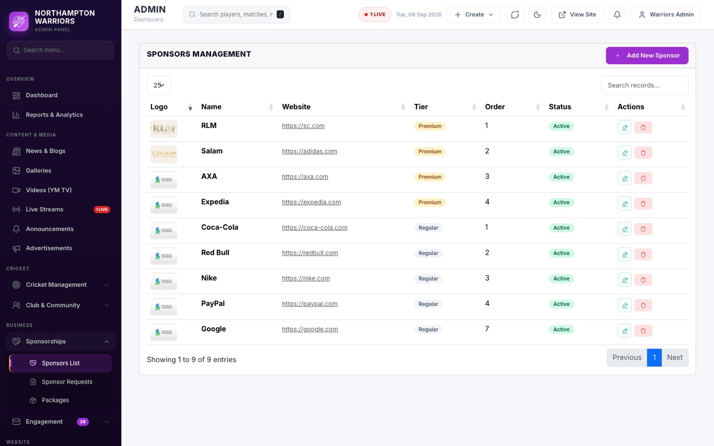 The list screen — everything you already have