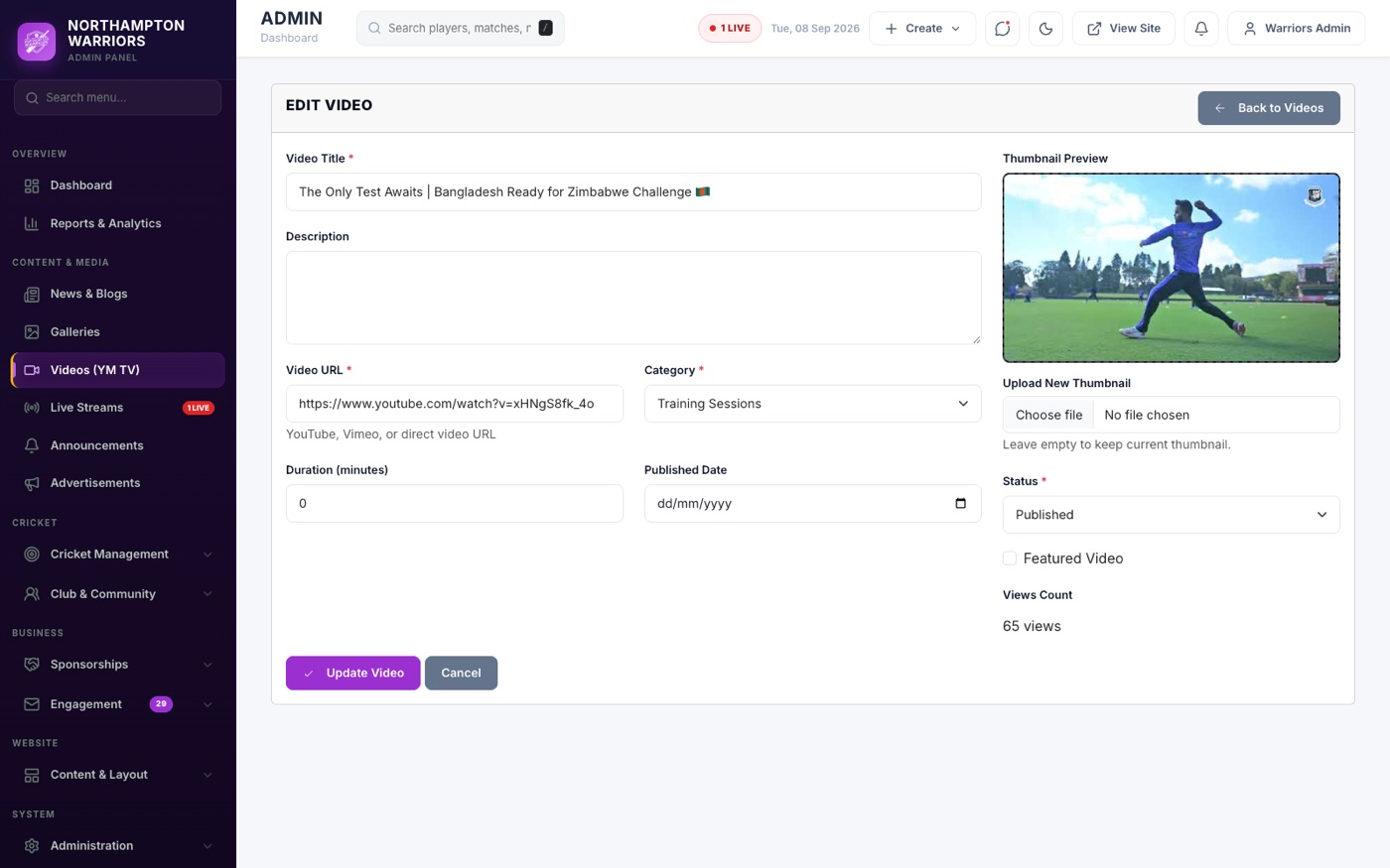 The Edit form