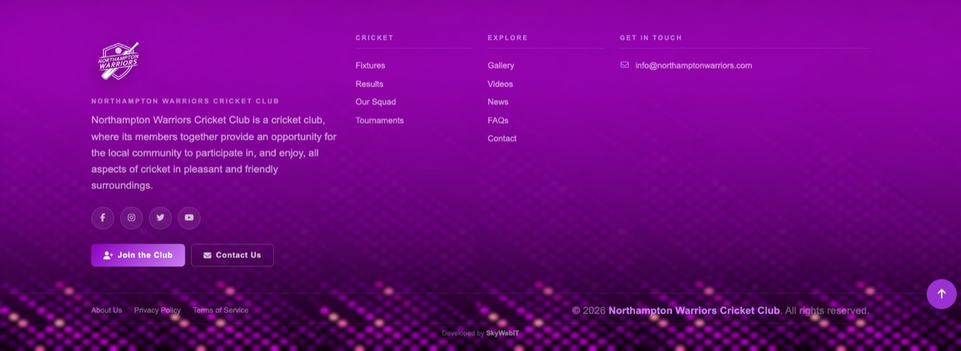 The site footer, shown on every page.